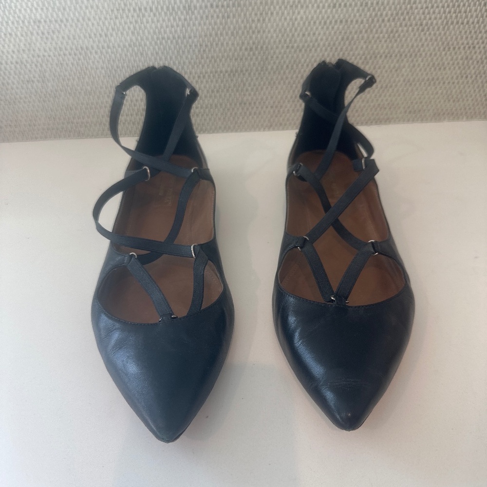 Aquazzura Black Flats- Size 39